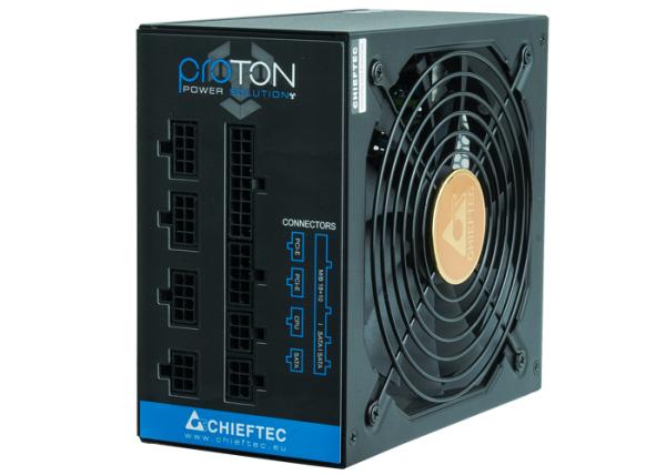 БП для корпуса ATX Chieftec BDF-1000C [Proton], 1000Вт, 80 PLUS Bronze, 20+4pin, 4+4pin(CPU)/6*6+2pin(PCI-E)/3*4pin(molex)/FD/9*SATA, 140*140мм, Active PFC, модульный