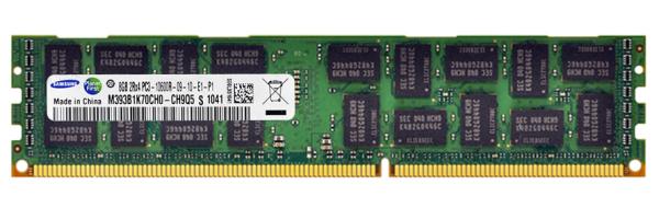 Оперативная память DIMM DDR3 ECC Reg  8GB, 1333МГц (PC10600) Samsung M393B1K70CH0 (аналог: HP 500662-B21 и 500205-071 и IBM 49Y1397), 1.5В, восстановленная
