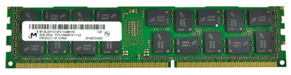 Оперативная память DIMM DDR3 ECC Reg  8GB, 1333МГц (PC10600) Micron MT36JSF1G72PZ (аналог HP 500662-B21 и 500205-071 и IBM 49Y1397), 1.5В, восстановленная