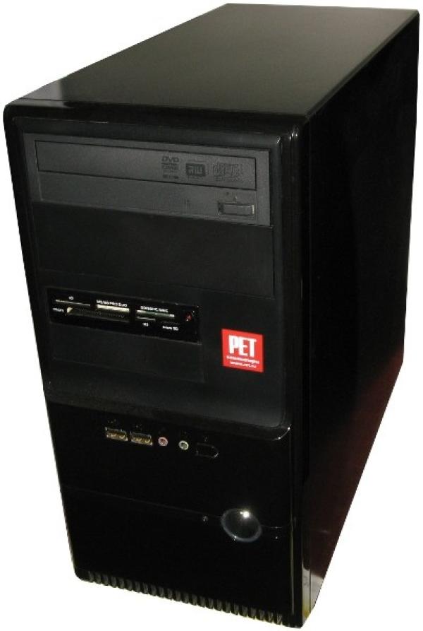 Компьютер РЕТ, Athlon II X2 255 3.1/ ASUS M4N68 Звук Видео LAN1Gb/ DDR3 2GB/ Gf GT220 1GB/ 500GB/ DVD-RW/ CF/MMC/MS/SD/xD/ YY mATX 350Вт USB2.0 Audio черный-серебристый VHP