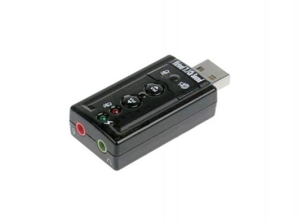 Звуковая карта внешняя TRUA71, USB2.0, аудио входы микрофонный/ выход на наушники, retail