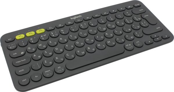 Клавиатура беспроводная Logitech Bluetooth Multi-Device Keyboard K380, BT, Slim, для Android/iPad/ПК, 2*AAA, компактная, черный, 920-007584