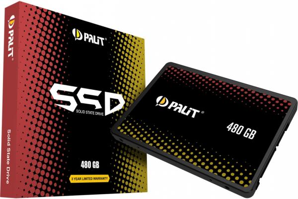 Накопитель SSD 2.5" SATA  480GB Palit UVS Series [UVS-SSD480], SATAIII, TLC, 560/480MB/s