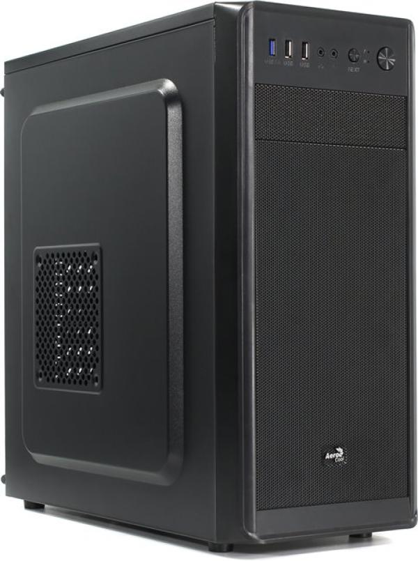 Корпус ATX MidiTower Aerocool SI-5100, 1*5.25" +0(2)*3.5" +0(3)*2.5", Audio/USB2.0/2*USB3.0, 0(3) вент., черный, окно