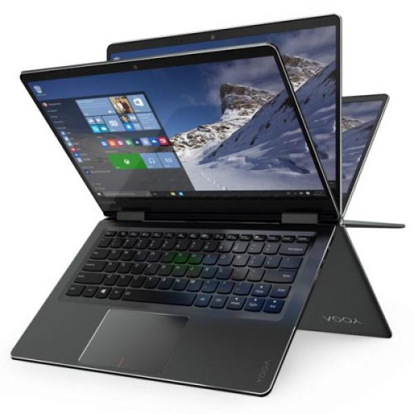 Ноутбук сенсорный 15" Lenovo Yoga 710-15IKB (80V5000JRK), i7-7500U 2.7 8GB 256GB SSD 1920*1080 GT940MX 2GB 2*USB3.0 WiFi BT microHDMI камера SD W10 черный