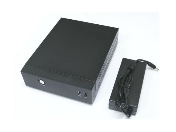 Корпус Mini-ITX Desktop Navicom U01 BK-BK-BK (SP-200A8), 120Вт, 0*5.25" Slim + 0(1)*2.5", USB2.0/USB3.0, без вентиляторов, черный