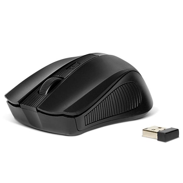 Мышь беспроводная оптическая Sven RX-300, USB, FM 10м, 4 кнопки, колесо, 1000/600dpi, 2*AAА, черный