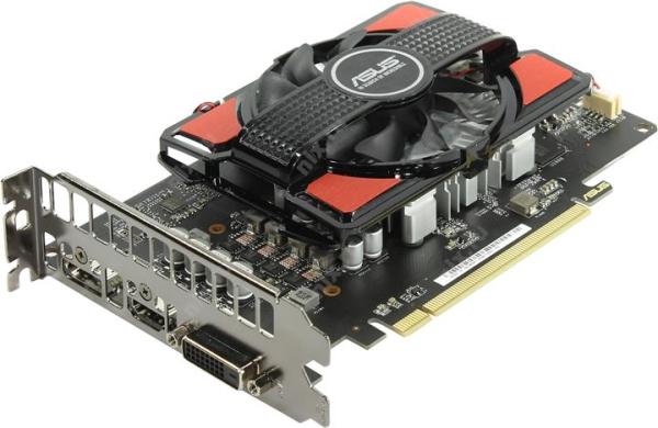 Видеокарта PCI-E Radeon RX 550 ASUS RX550-2G, 2GB GDDR5 128bit 1183/7000МГц, PCI-E3.0, HDCP, DisplayPort/DVI/HDMI, Heatpipe, 75Вт