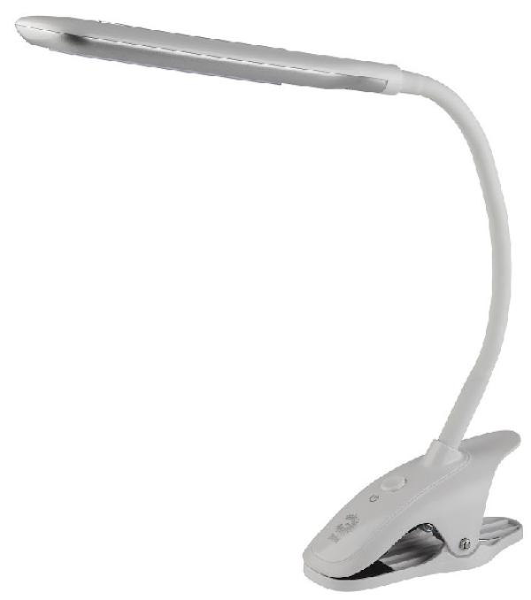 Светильник настольный светодиодный Эра NLED-445-7W-W, белый, на прищепке, 7Вт, 3000K, питание 220В, выключатель на корпусе