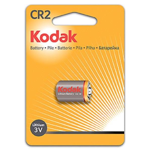 Батарейка CR2 Kodak, литиевая, 3В, 1шт