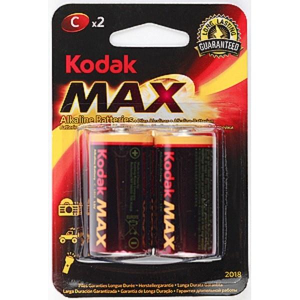 Батарейка C (LR14) алкалиновая Kodak МАХ LR14-2BL KC-2, 1.5В