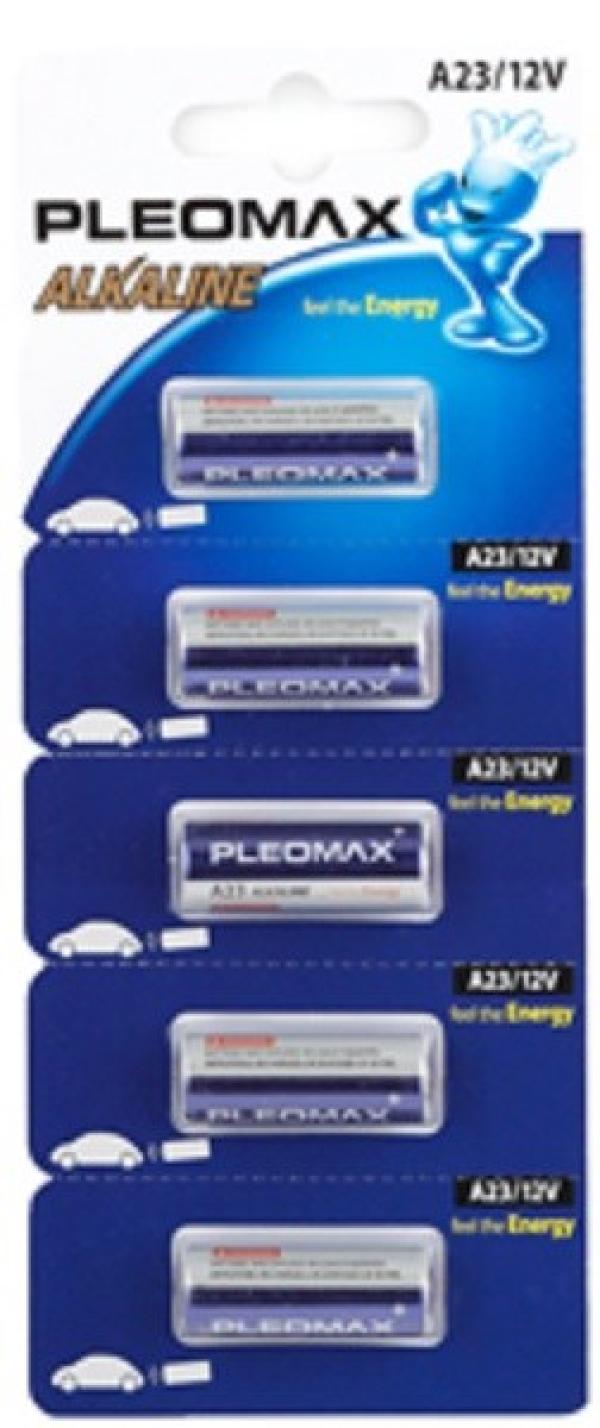 Батарейка E23 Pleomax A23-5BL, алкалиновая, для автосигнализаций, 12В