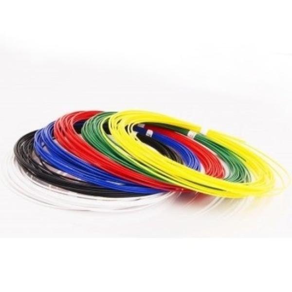 Пластик PLA для 3D принтера UNID PLA- 6, набор 6 цветов, белый/черный/красный/синий/желтый/зеленый, 1.75мм, 10м