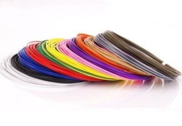 Пластик ABS для 3D принтера UNID ABS-12, набор 12 цветов, белый/черный/красный/синий/желтый/зеленый/фиолетовый/оранжевый/розовый/золотистый/серебристый/бронзовый, 1.75мм, 10м