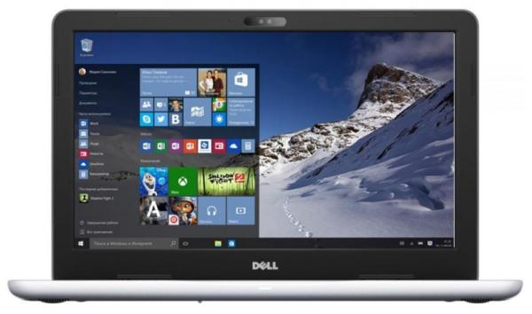 Ноутбук 15" Dell Inspiron 5567-7935, Core i3-6006U 2.0 4GB 1Тб R7 M440 2GB DVD-RW USB2.0/2*USB3.0 LAN WiFi BT HDMI камера SD 2.4кг W10 белый-черный