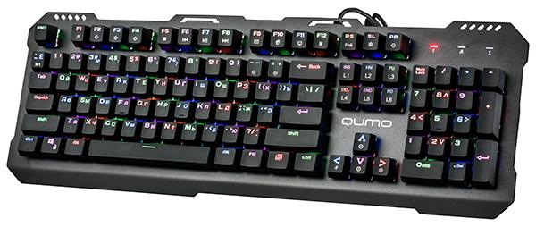 Клавиатура QUMO Dragon War Apparatus К34, USB, механическая, подсветка, программируемая, черный