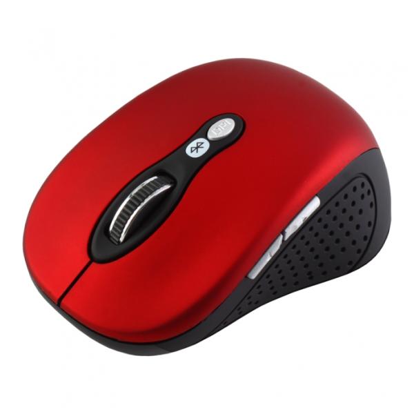 Мышь беспроводная Bluetooth оптическая CBR CM 530, 5 кнопок, колесо, 2400/1600/1200dpi, 2*AAA, для ноутбука, красный
