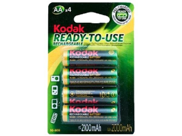 Аккумулятор AA(R6) Kodak HR6-4BL 2100MAH PRE-CHARGED KAAHRP-4, Ni-MH, 2100мАч, 1.2В, 1шт