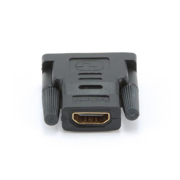 Переходник DVI штырь - HDMI гнездо Cablexpert A-HDMI-DVI-2, позолоченный, черный