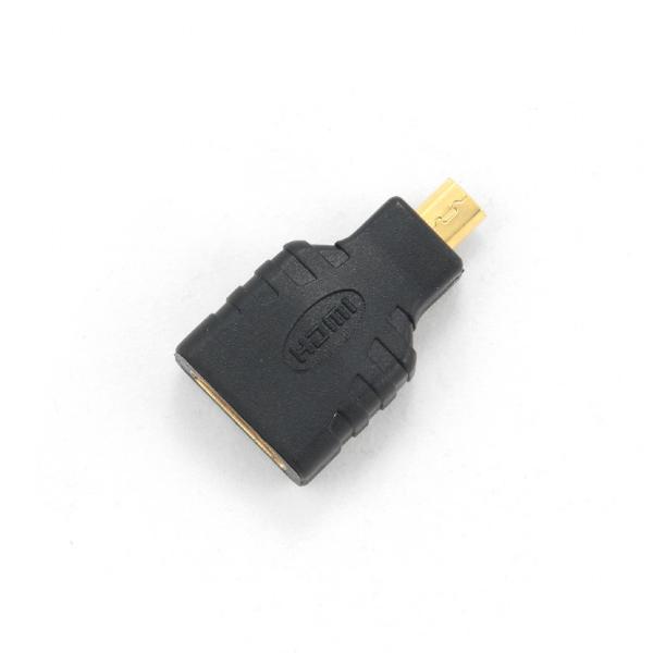 Переходник HDMI гнездо - MiсroHDMI штырь Cablexpert A-HDMI-FD, позолоченный, черный