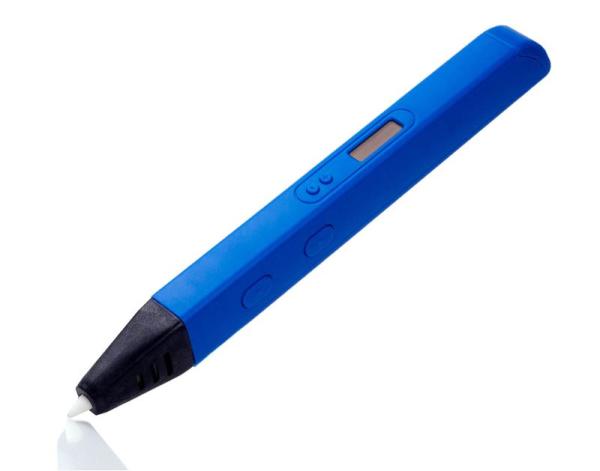 3D ручка Spider Pen Slim (RP800), 0.6 мм, OLED дисплей,  регулировка температуры нагрева, регулировка скорости подачи пластика, синий