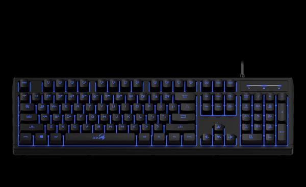Клавиатура Genius Scorpion K6, USB, влагозащищенная, подсветка, программируемая, черный