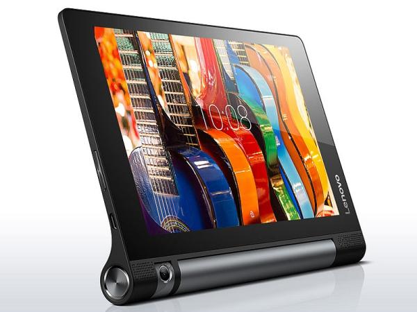 Планшет  8" Lenovo Yoga Tablet YT3-850M (ZA0B0044RU), 1280*800, MTK 1ГГц, 16GB, BT, WiFi, 4G/3G, GPS, SD-micro, камера 8Мпикс, Android 6, 213*144*9мм 329г, черный