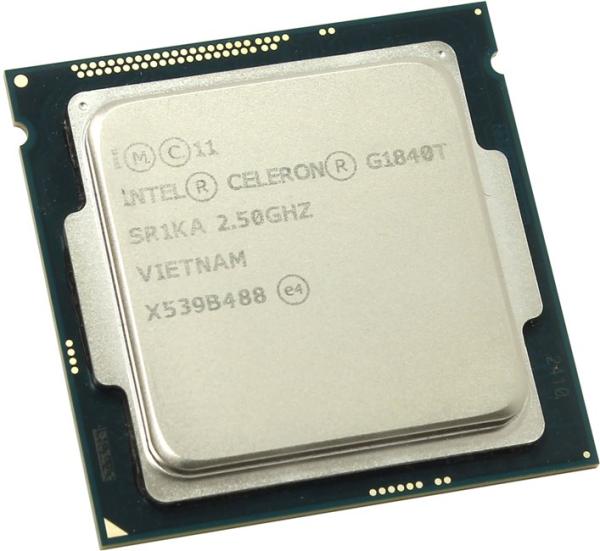 Процессор S1150 Intel Celeron G1840T 2.5ГГц, 256KB+2MB, 5ГТ/с, Haswell 0.022мкм, Dual Core, видео 350МГц, 53Вт