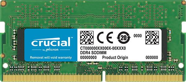 Оперативная память SO-DIMM DDR4  8GB, 2400МГц (PC19200) Crucial CT8G4SFD824A, 1.2В, retail