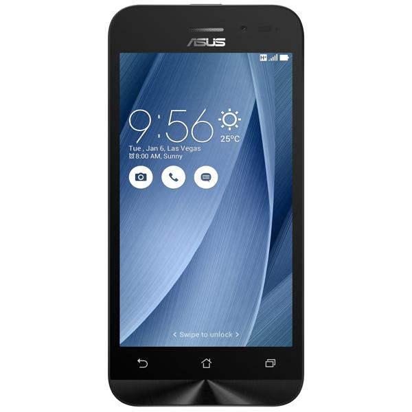 Смартфон 2*sim ASUS ZenFone Go (ZB452KG-6J107RU), 4*1.2ГГц, 8GB, 4.5" 854*480, SDHC-micro, GSM/3G, GPS, BT, WiFi, G-sensor, радио, 2 камеры 5/0.3Мпикс, Android 5.1, 67*136.5*11.2мм 125г, серый