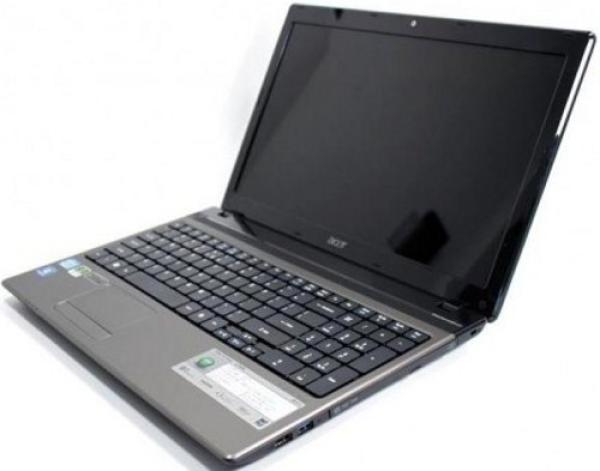 Ноутбук 15" Acer Aspire AS5750G-2313G32Mikk, Core i3-2310M 2.1 3072M 320G 1366*768 LED glare iHM65 GT520M 512M DVD-RW 2USB2.0/USB3.0 LAN1Gb WiFi BT HDMI/VGA камера MMC/MS Pro/SD/xD 2.6кг W7HB черный