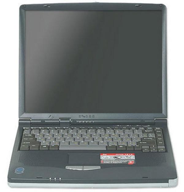 Ноутбук 14" iRU Stilo-1214CD, Crusoe TM5600 128M 20G A/M 14" 1024*768 SiS 315E 16M PCMCIA 2USB2.0 IEEE1394 CD-ROM Звук Модем LAN ТВ выход WiFi, без АКБ