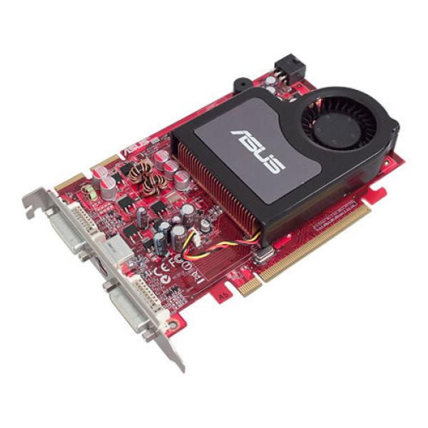 Видеокарта PCI-E Radeon X1650XT ASUS EAX1650XT/2DHT, 256M GDDR3 128bit, HDTV, 2*DVI->VGA, S-Video