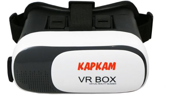 Очки виртуальной реальности 3D Каркам VR Вох 2.0 3D, для смартфонов 4.7''..6'', белый-черный