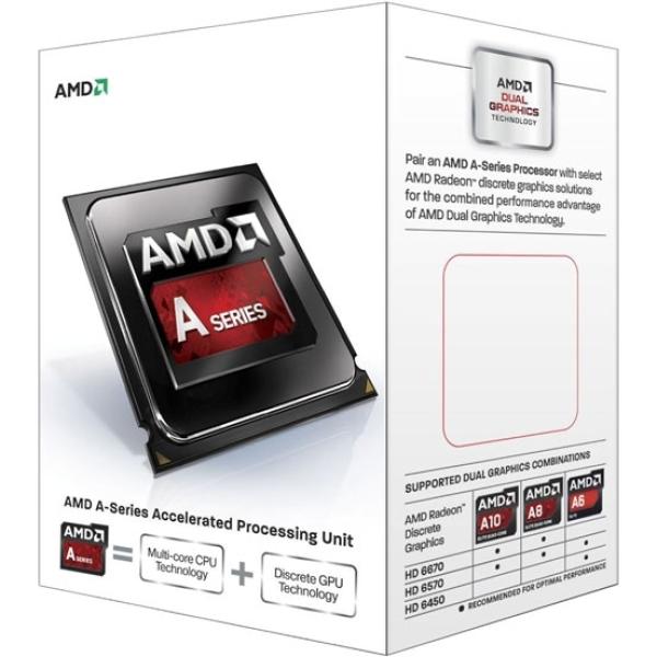 Процессор FM2 AMD A4-7300 3.8ГГц, 1MB, 5000МГц, Richland 0.032мкм, Dual Core, Dual Channel, видео 760МГц, 65Вт, BOX