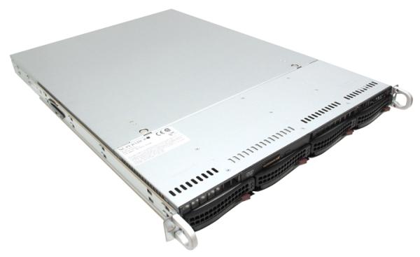 Сервер Dual S1366 Supermicro SYS-6016TU, 2(2)*Xeon E5530 / i5520/ 0(12) DDR3 ECC Reg/ 4*SATA RAID (0 1 5 10)/ 0(4)*3.5" SATA / 2GLAN/ USB3.0/ 1U/ 560Вт