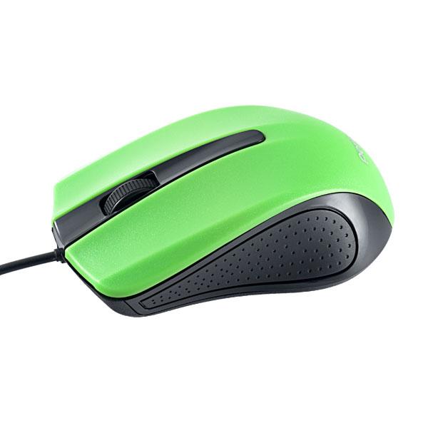 Мышь оптическая Perfeo "Rainbow" (PF-353-OP-GN), USB, 3 кнопки, колесо, 1000dpi, зеленый-черный