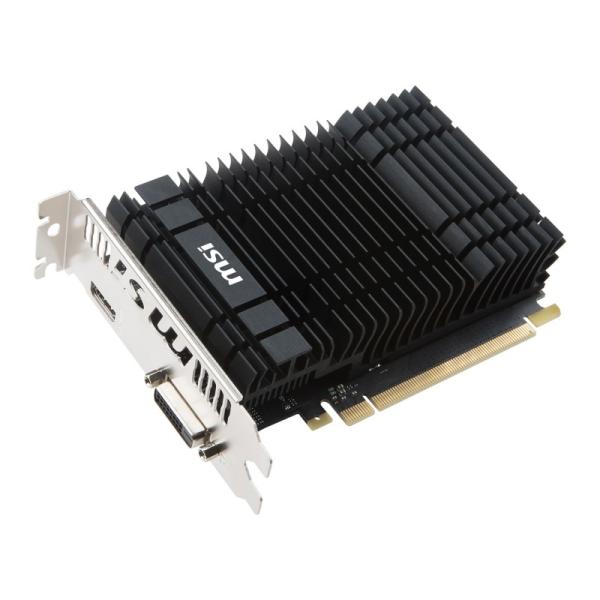 Видеокарта PCI-E Gf GT1030 MSI 2GH OC, 2GB GDDR5 64bit 1265/6008Гц, PCI-E3.0, HDCP, DP/HDMI, 35Вт