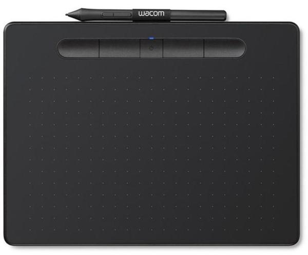 Планшет Wacom Intuos S Black (CTL-4100K-N), USB, 6*3.7"/15*9см, 2540lpi, USB, беспроводное перо: чувствительность 4096 уровней