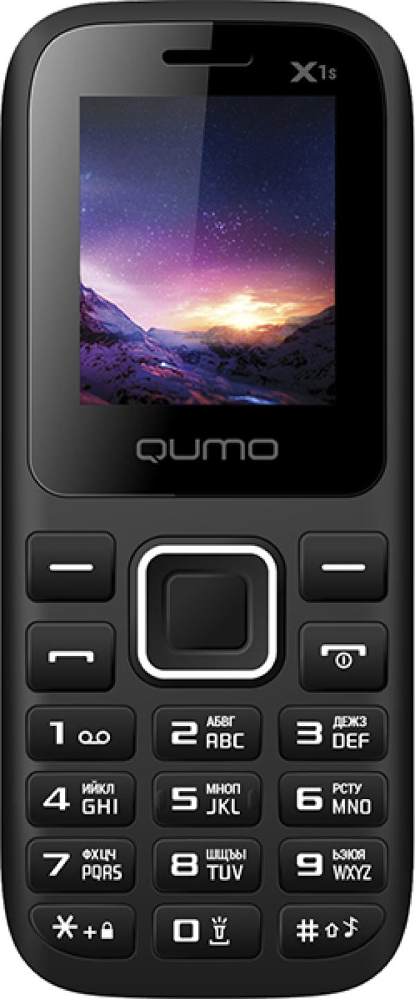 Мобильный телефон 2*SIM QUMO Push X1s, GSM850/900/1800/1900/GPRS, 1.77" 160*128, SD-micro/SDHC-micro, BT, MP3 плеер, черный