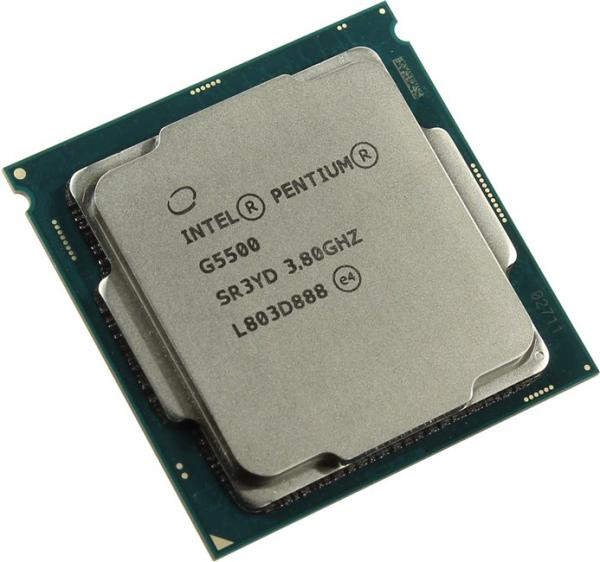 Процессор S1151v2 Intel Pentium Dual-Core Gold G5500 3.8ГГц, 2*256KB+4MB, 8ГТ/с, Coffee Lake 0.014мкм, Dual Core, видео 350МГц, 54Вт