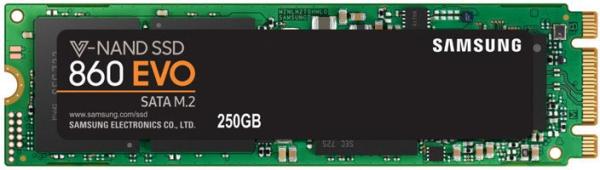 Накопитель SSD M.2   250GB Samsung MZ-N6E250BW, SATAIII, TLC, 550/520MB/s