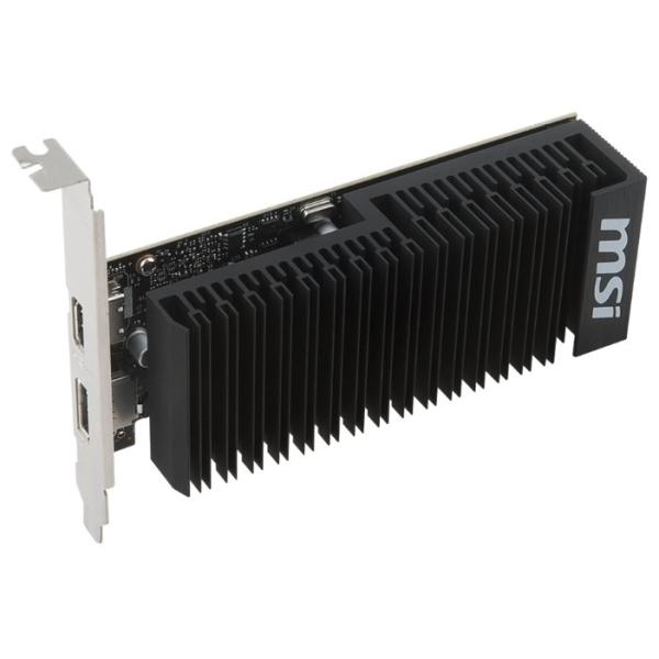 Видеокарта PCI-E Gf GT1030 MSI 2GH LP OC, 2GB GDDR5 64bit 1265/6008Гц, PCI-E3.0, HDCP, DP/HDMI, 35Вт