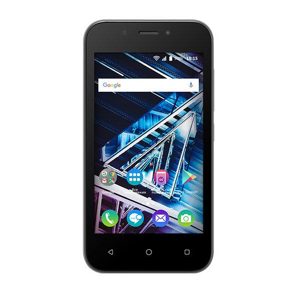 Смартфон 2*sim BQ BQ-4028 UP!, 2*1.3ГГц, 8GB, 4" 800*480, SD-micro, GSM/3G, GPS, BT, WiFi, G-sensor, радио, 2 камеры 5/2Мпикс, Android 6, 64*124*10.2мм 112г, черный