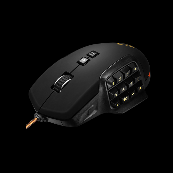 Мышь оптическая Canyon CND-SGM9, USB, 17 кнопок, колесо, 10000/1200dpi, подсветка, программируемая, регулировка веса, черный