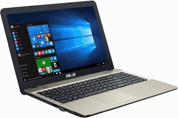 Ноутбук 15" ASUS R541NA-GQ418T, Celeron N3350 1.1 4GB 500GB USB2.0/USB3.0 USB-C LAN WiFi BT HDMI камера SD 2.1кг W10 черный-золотистый
