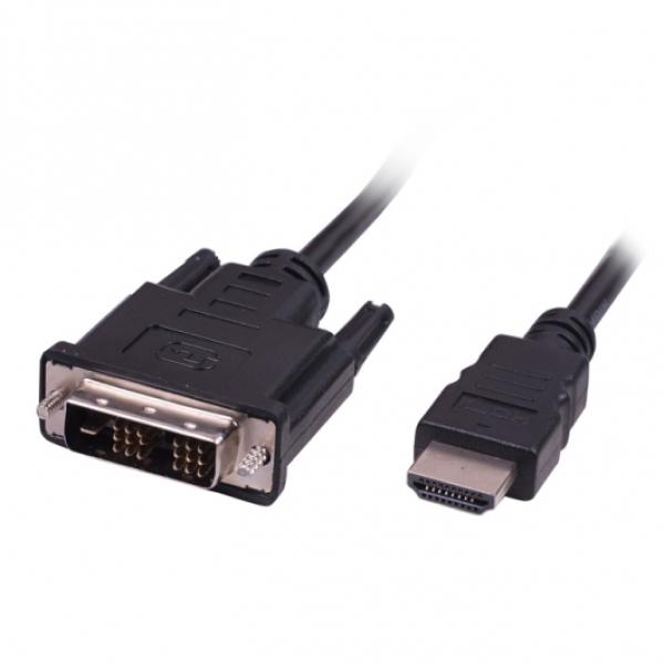 Кабель HDMI штырь - DVI штырь  1.8м Ritmix RCC-154, черный