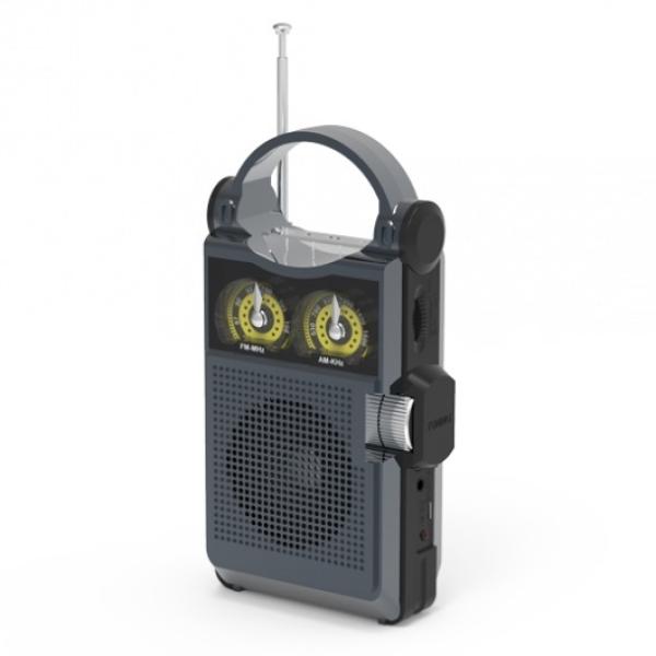 Радиоприемник Ritmix RPR-333 Carbon, MP3, AM/FM, USB2.0/MicroSD, MicroUSB/MiniJack, аккумулятор/220Вт, черный-серый