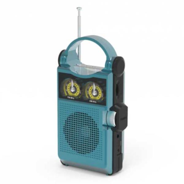Радиоприемник Ritmix RPR-333 Blue, MP3, AM/FM, USB2.0/MicroSD, MicroUSB/MiniJack, аккумулятор/220Вт, черный-синий