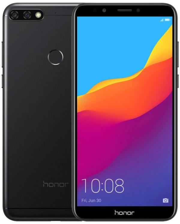 Смартфон 2*sim Huawei Honor 7c Pro (LND-L29), 8*1.8ГГц, 32GB, 5.99" 1440*720, SDHC-micro, 4G/3G, GPS, BT, WiFi, G-sensor, радио, 3 камеры 13+2/8Мпикс, Android 8, 76.7*158.3*7.8мм 164г, черный